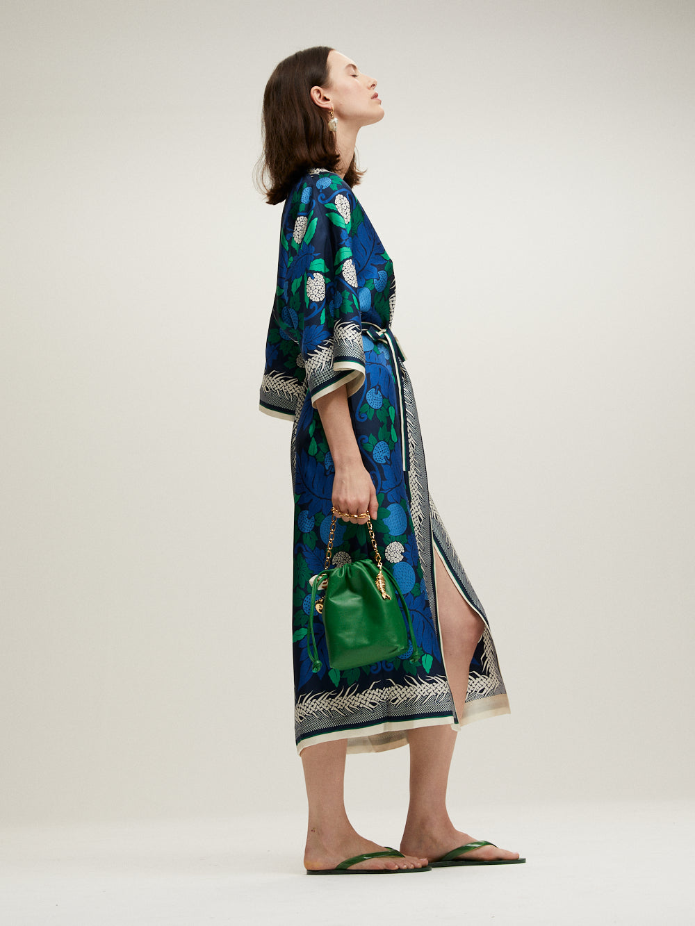 NAVY BLUE LAMOUR KAFTAN