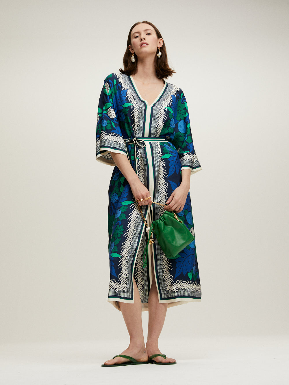 SAC INAYA CUIR VERT