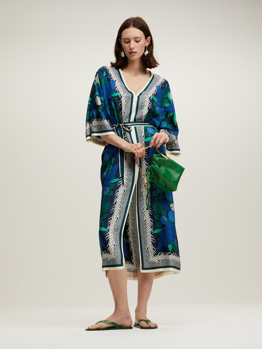 NAVY BLUE LAMOUR KAFTAN