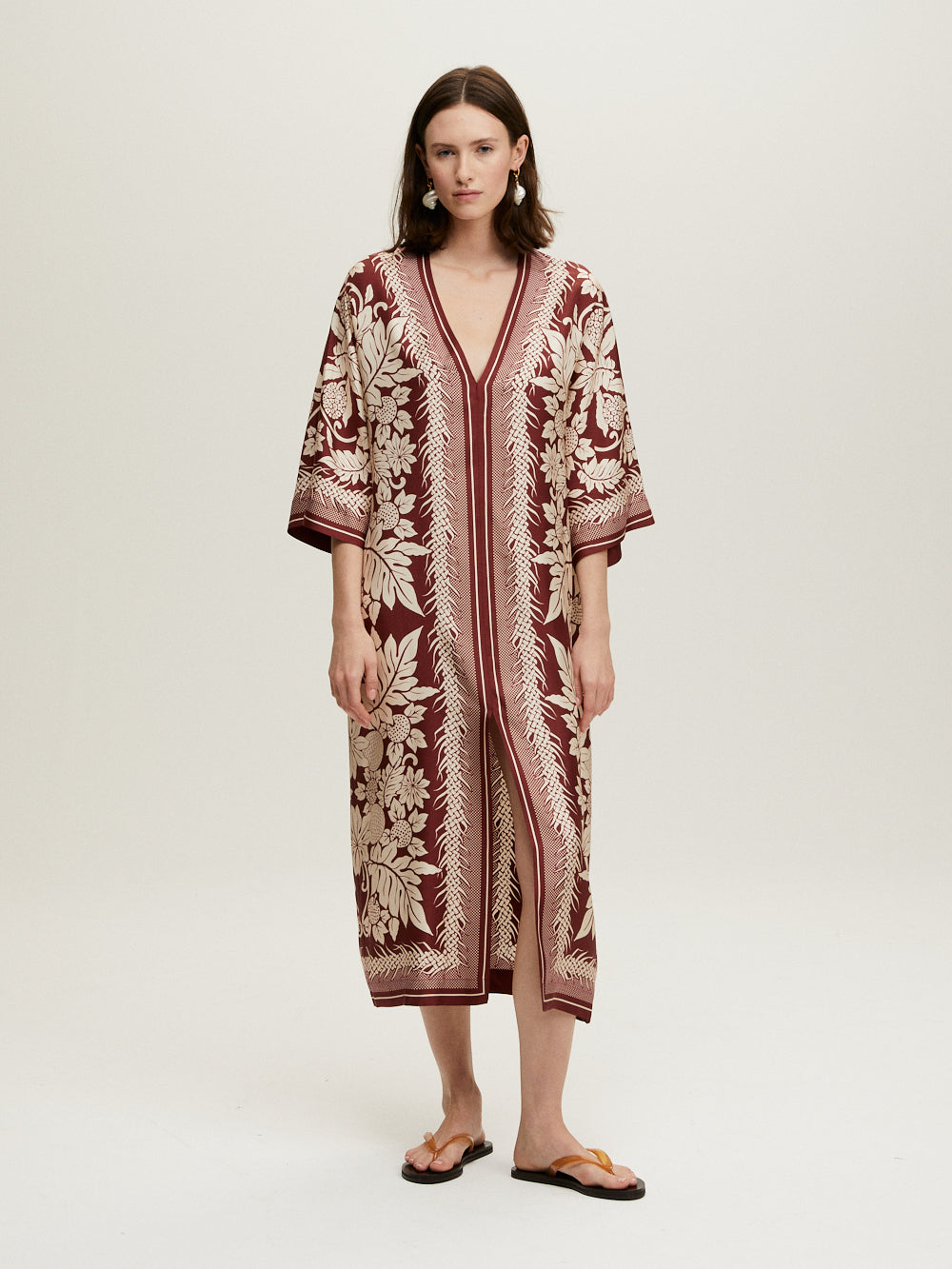 LAMOUR BORDEAUX KAFTAN