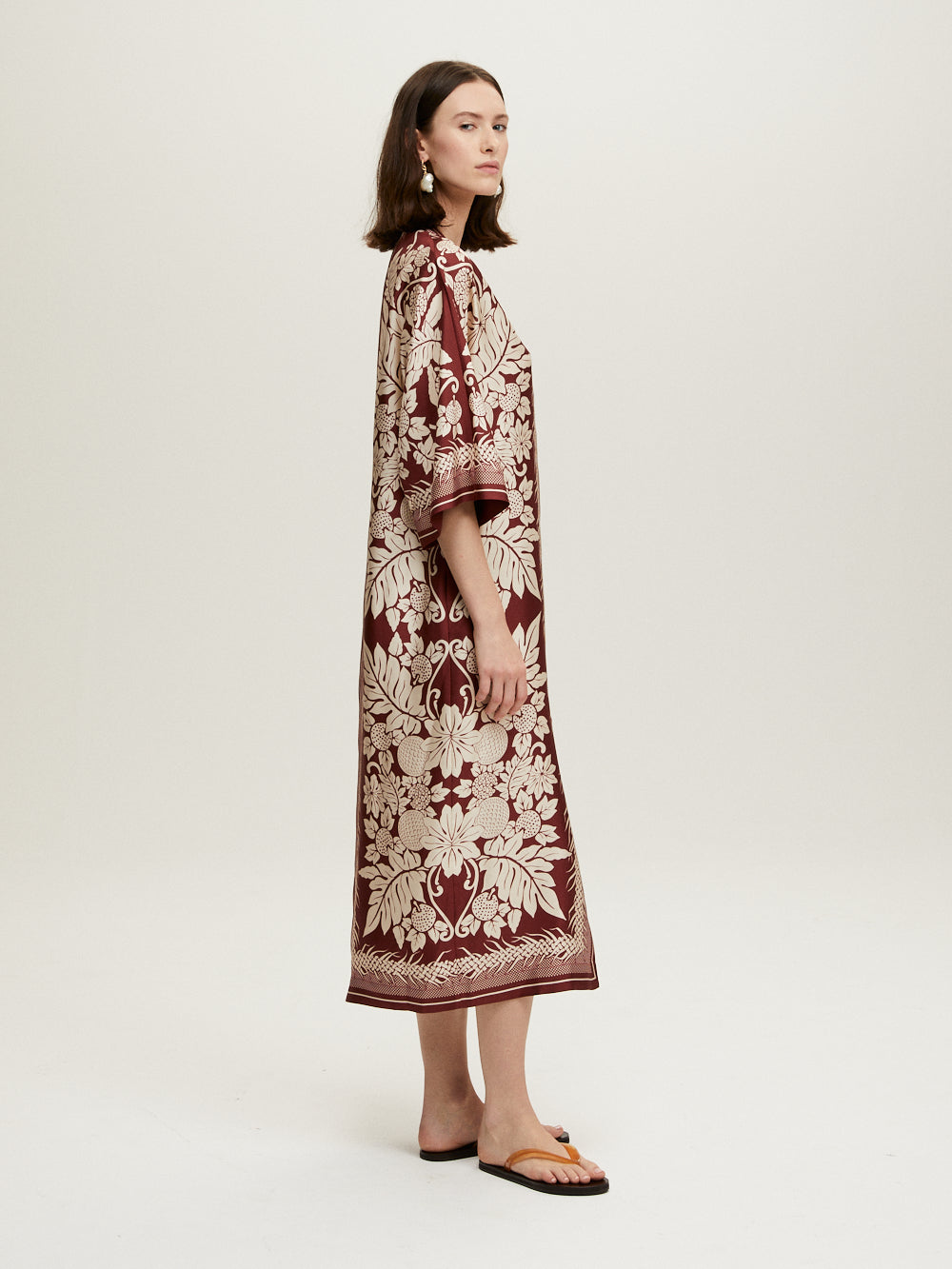 LAMOUR BORDEAUX KAFTAN