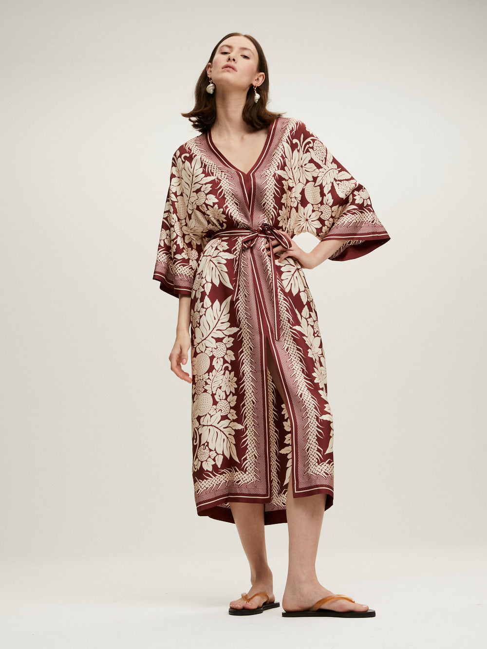LAMOUR BORDEAUX KAFTAN