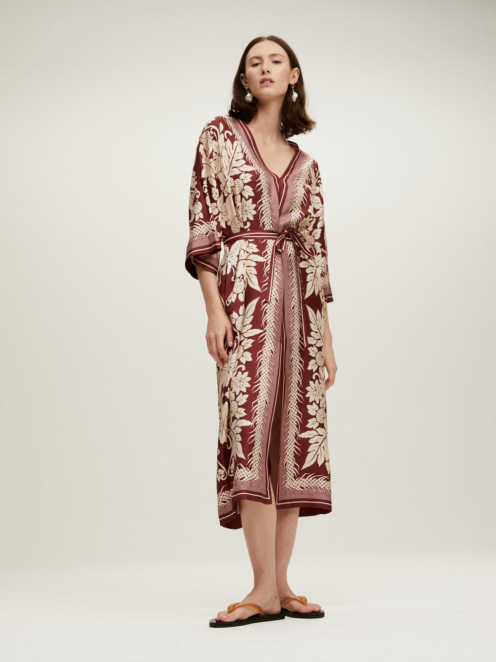 LAMOUR BORDEAUX KAFTAN
