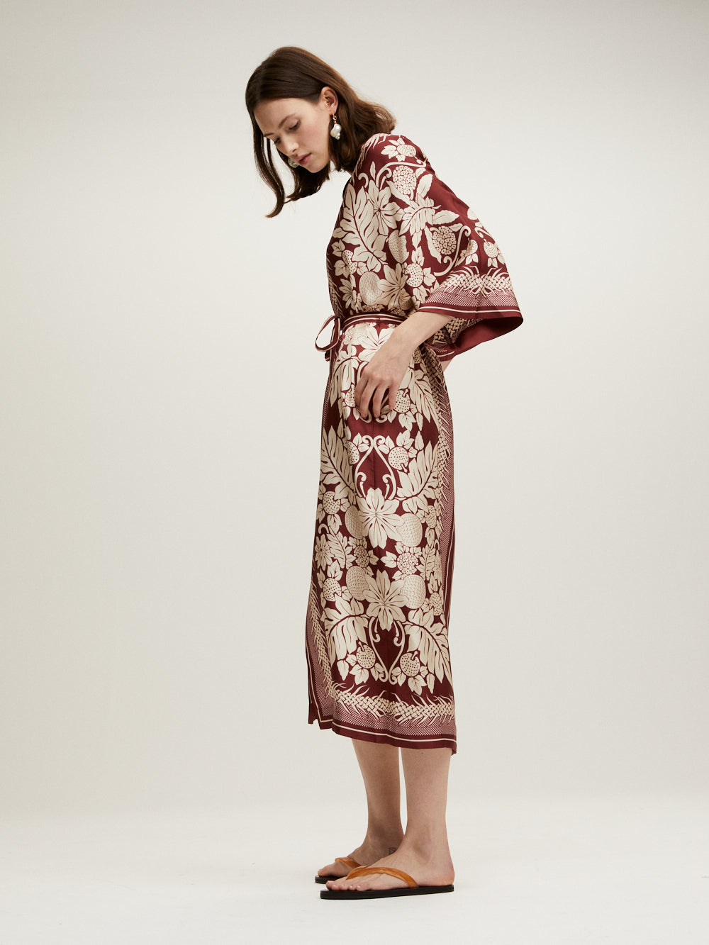 LAMOUR BORDEAUX KAFTAN