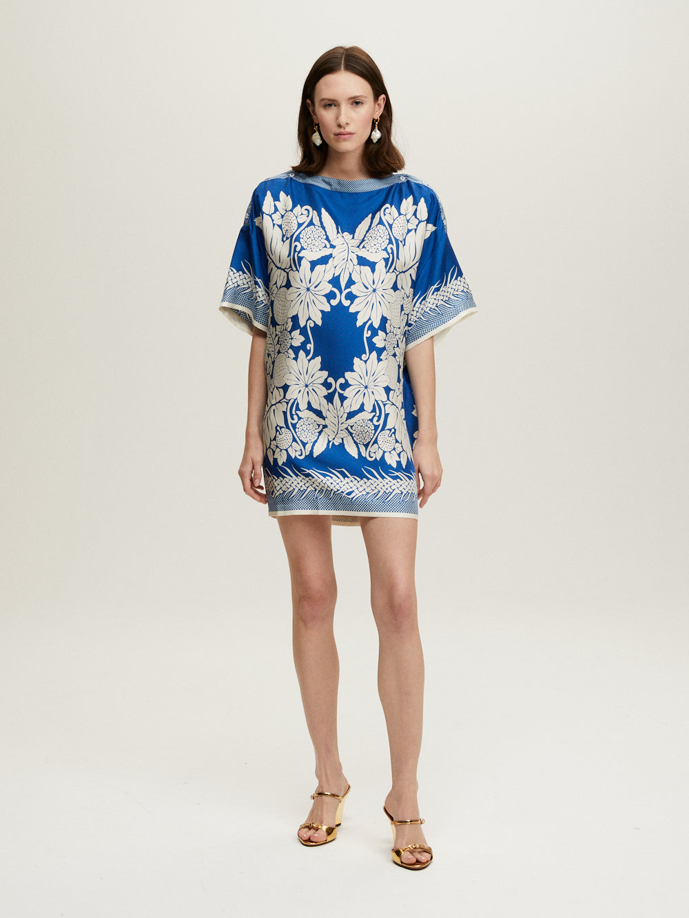 LAMOUR NAVY BLUE MINI DRESS