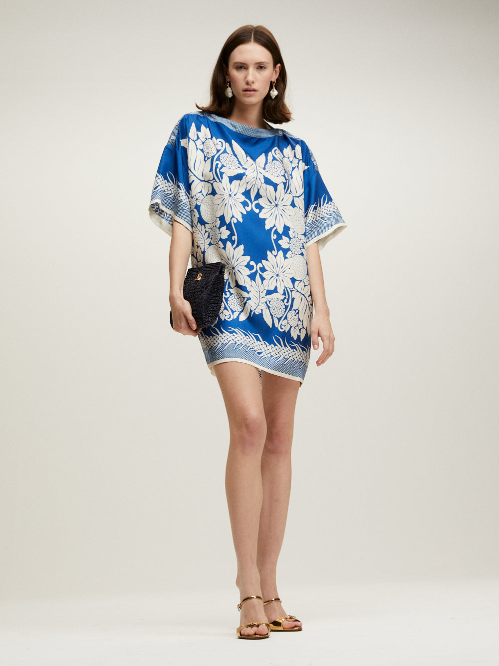 LAMOUR NAVY BLUE MINI DRESS