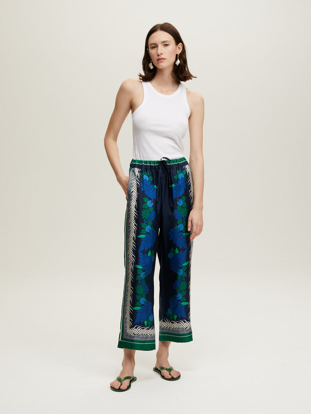 PANTALON LAMOUR BLEU & VERT