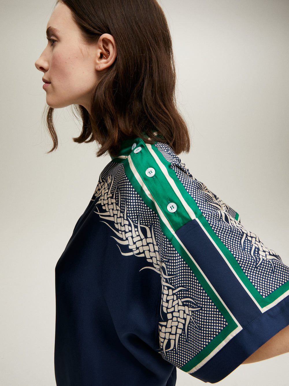 TOP LAMOUR BLUE & GREEN