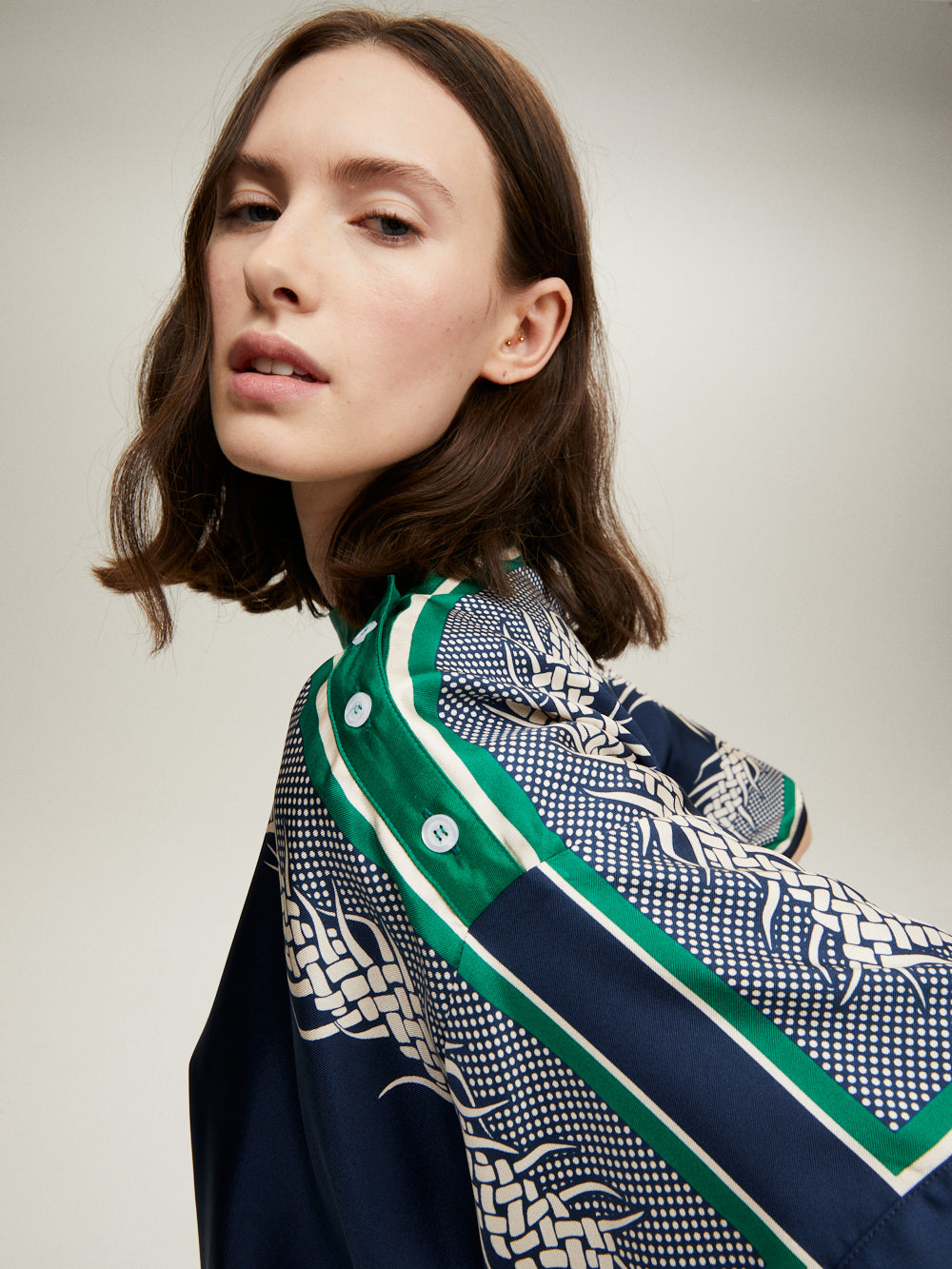 TOP LAMOUR BLUE & GREEN