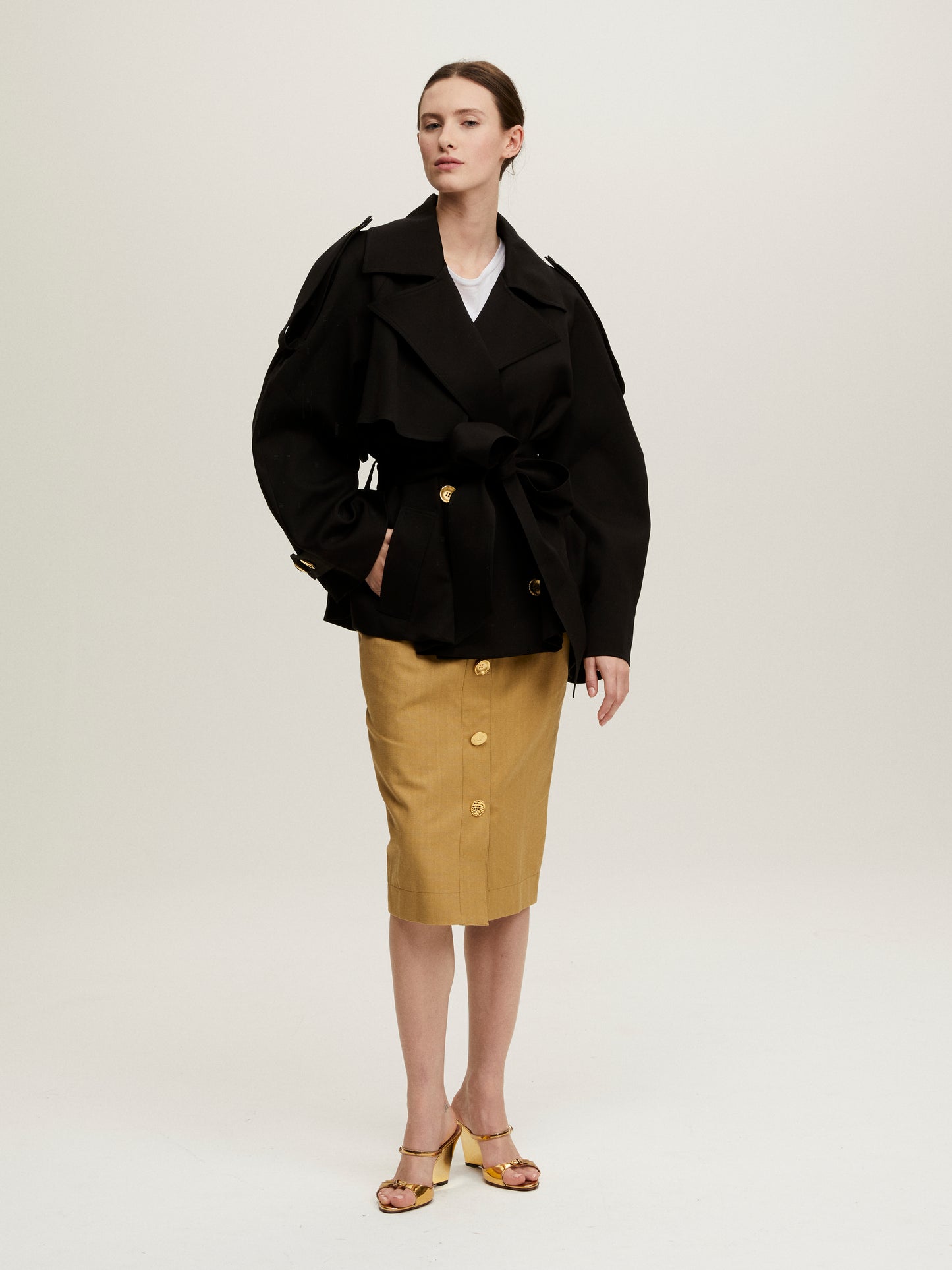 TRENCH GABI NOIR