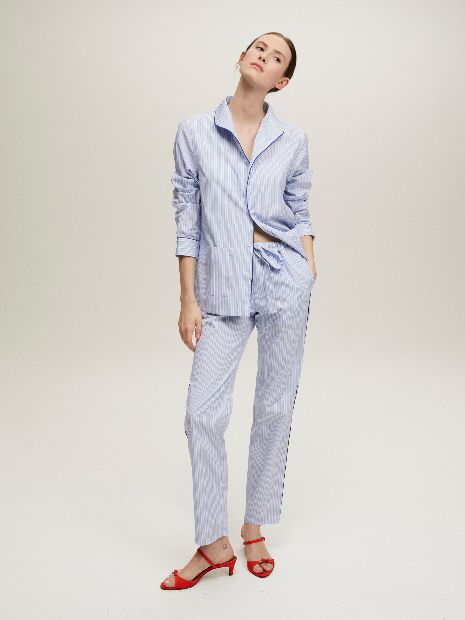 PYJAMA WALDORF RAYURES BLEUES