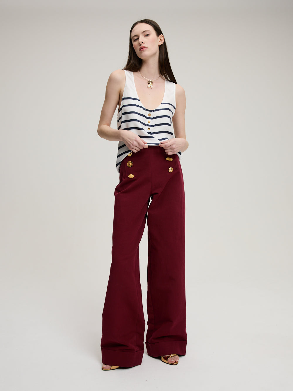 JEWEL PLUM TROUSERS