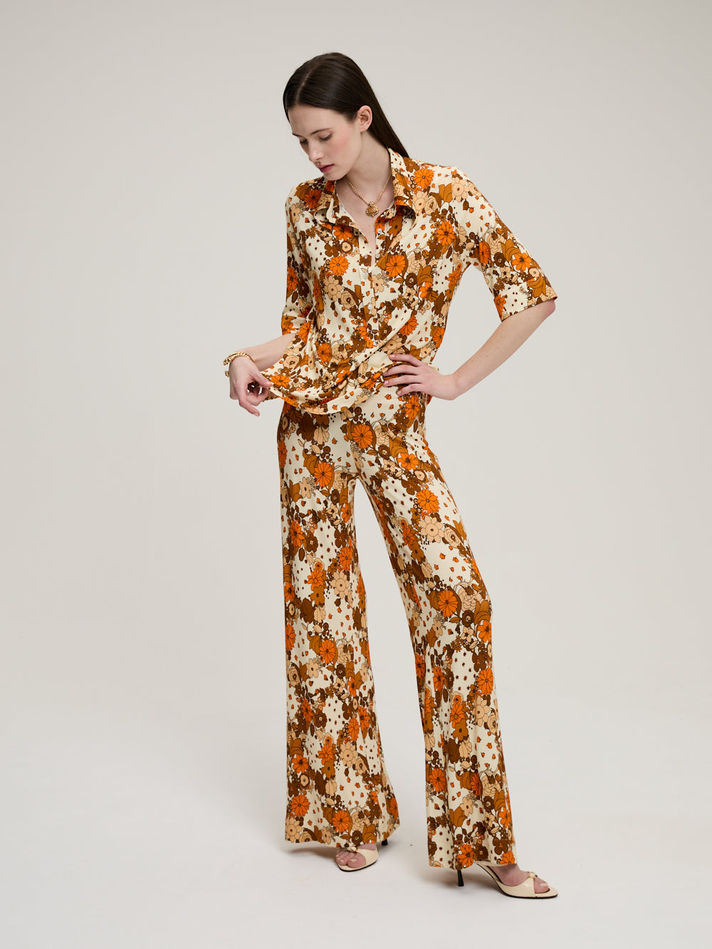 PANTALON GIUDECCA FLOWER POWER