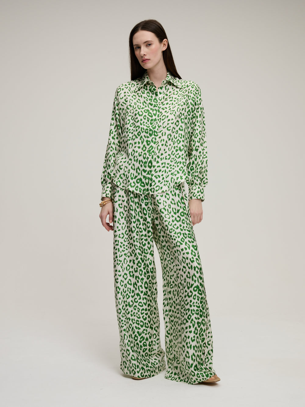 CHEMISE BROOKS PANTHÈRE VERT