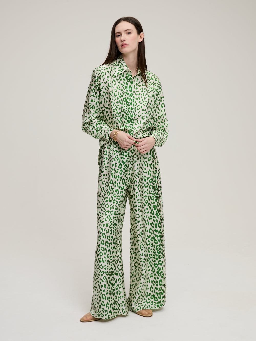 PANTALON RING PANTHÈRE VERT