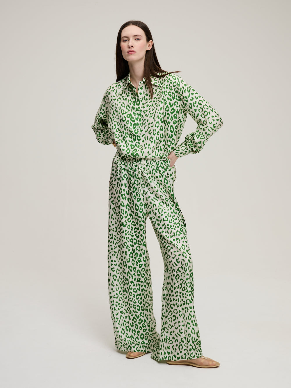 PANTALON RING PANTHÈRE VERT