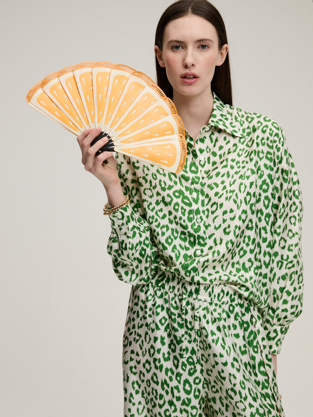 CHEMISE BROOKS PANTHÈRE VERT