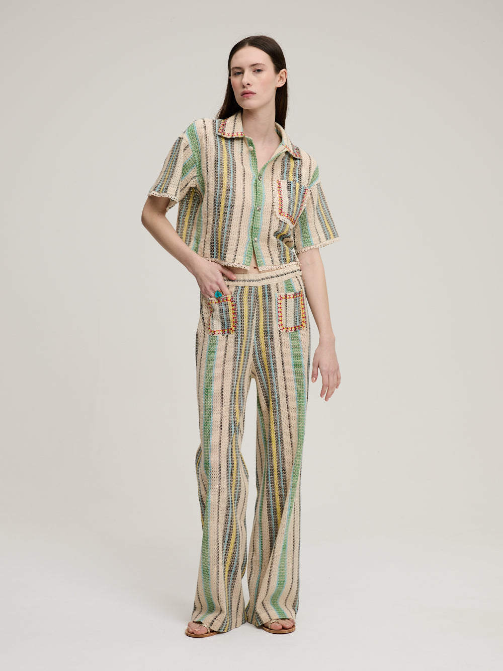 PANTALON ZUMBA BLEU CLAIR