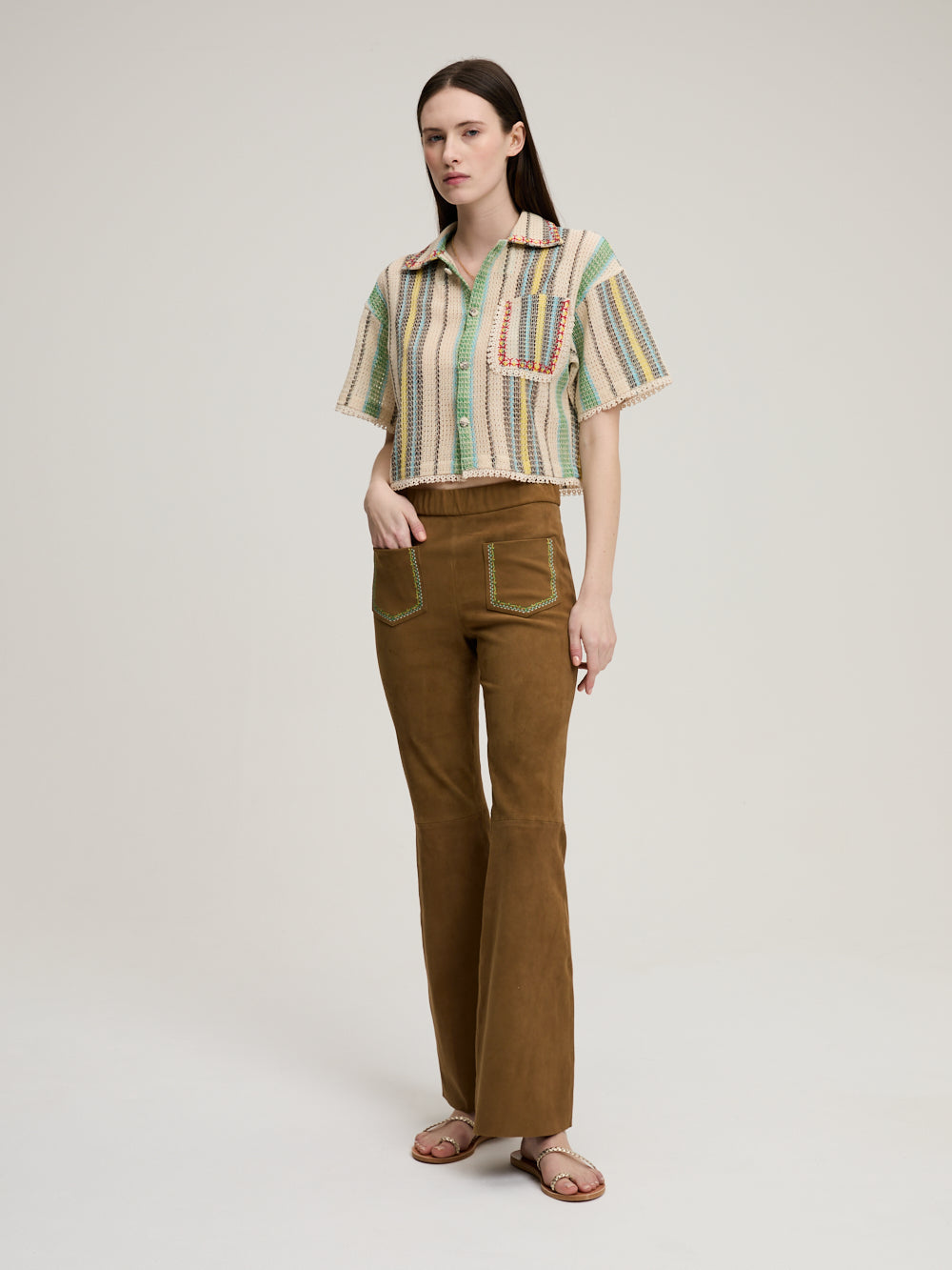 PANTALON WILD SUEDE OLIVE