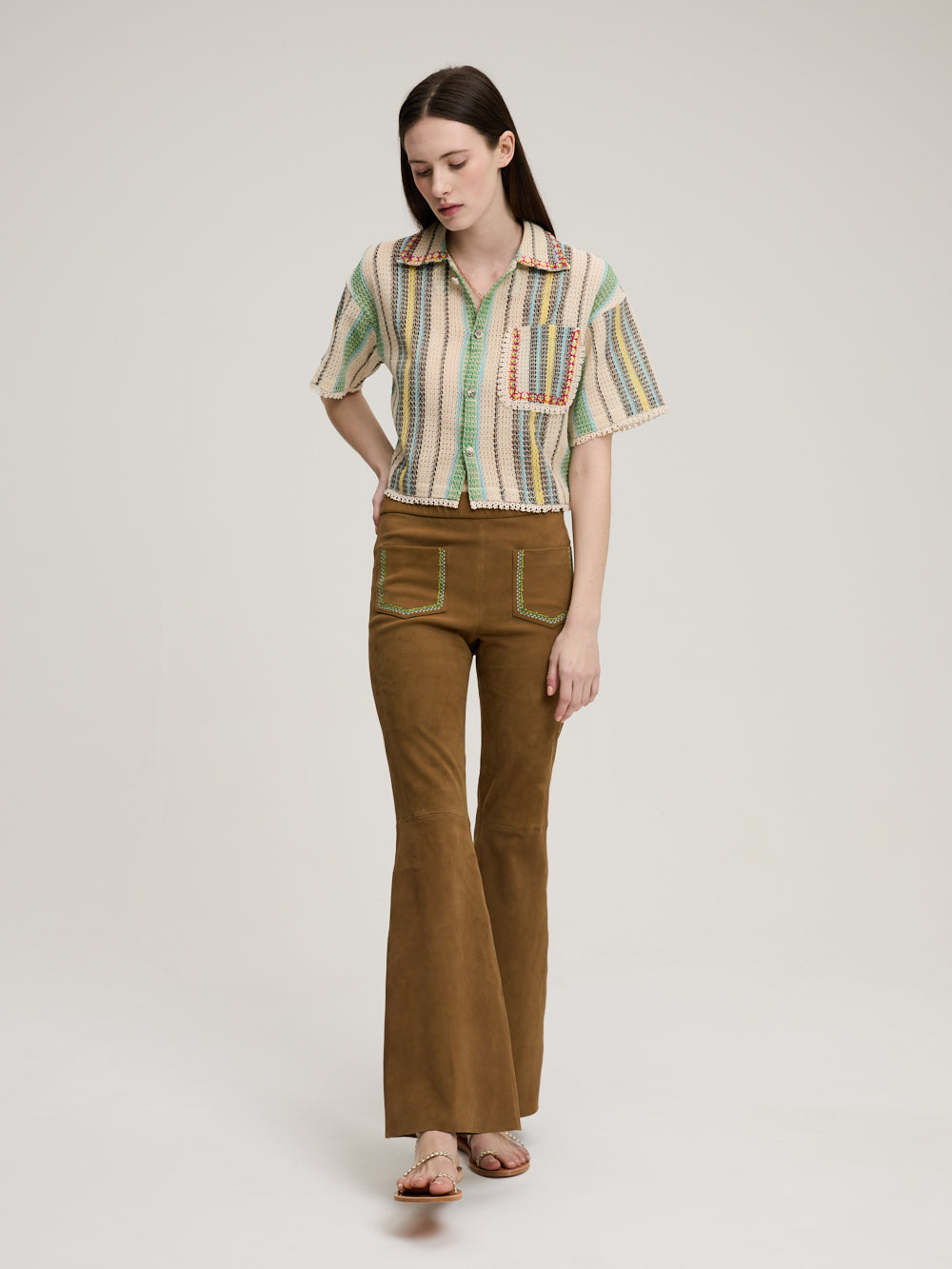 PANTALON WILD SUEDE OLIVE