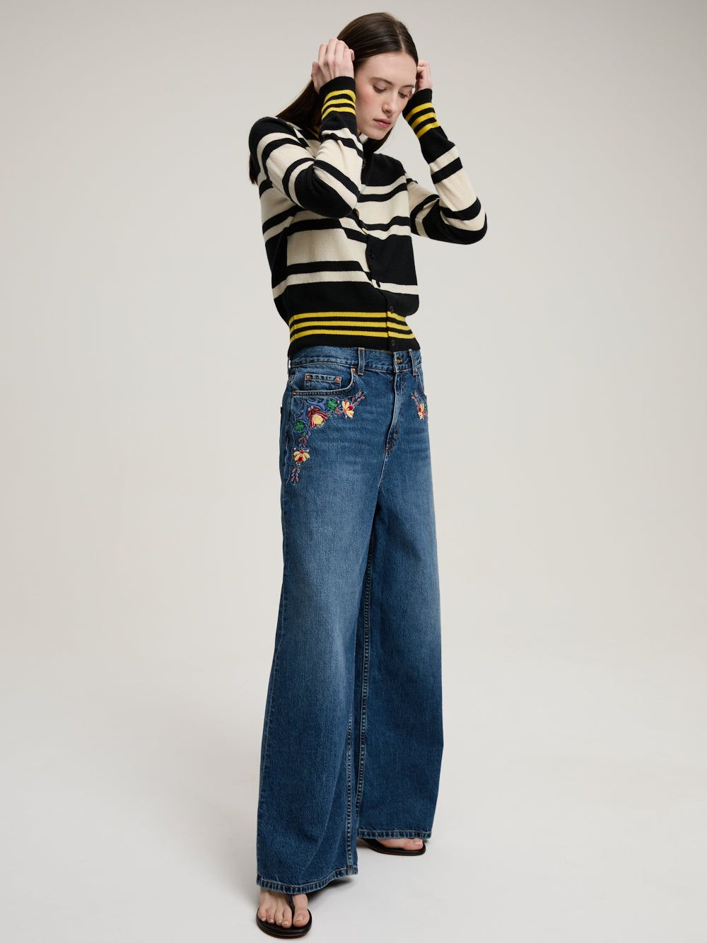 CARDIGAN DÉCALÉ NOIR