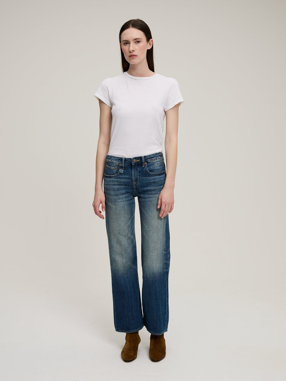 JEAN JOAN CROPPED FLARE RAINE BLUE