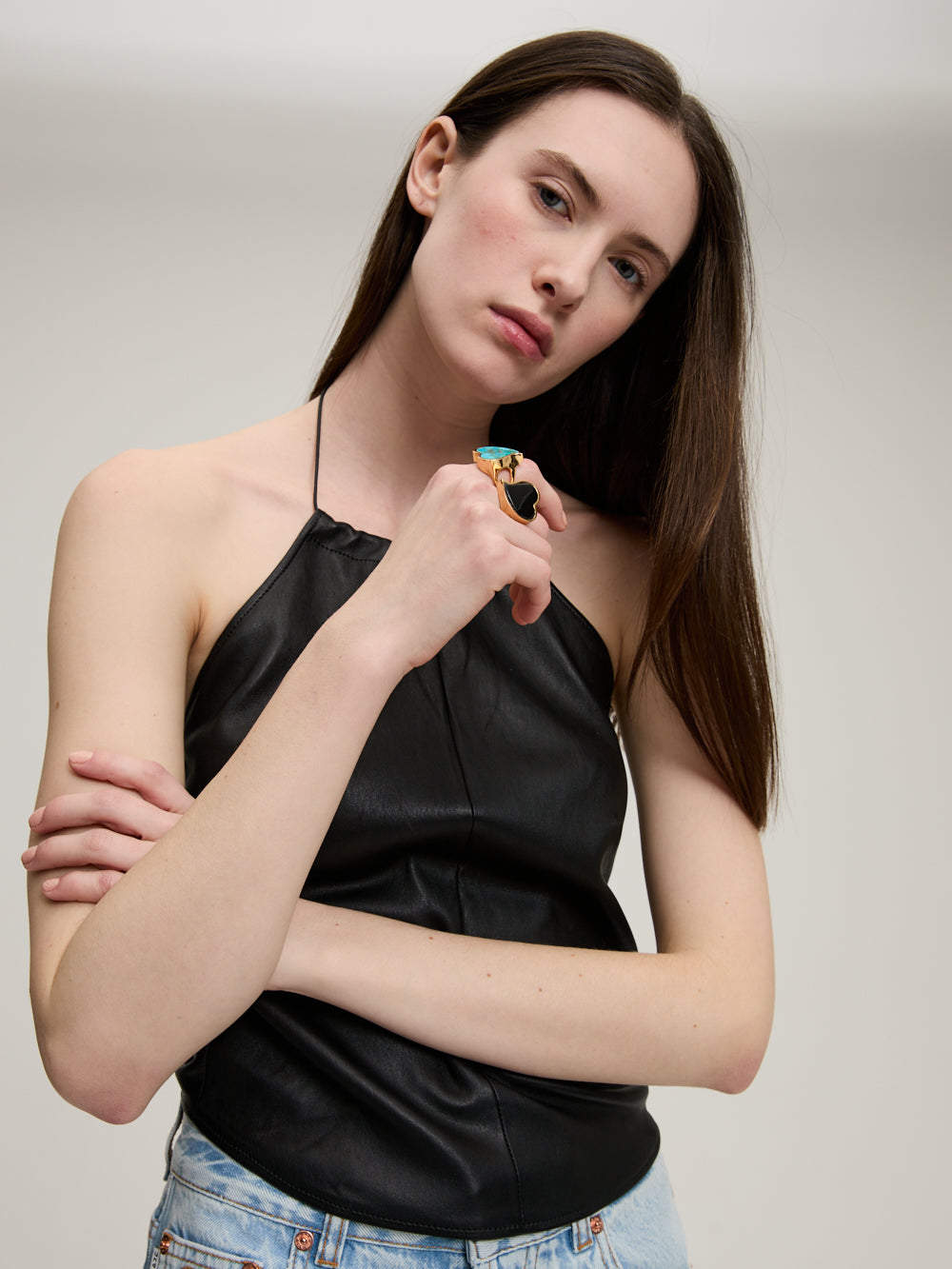 TOP ROSIE BLACK DIP LAMB