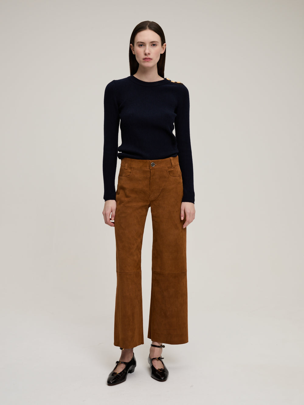 LILOU COYOTTE VELVET TROUSERS
