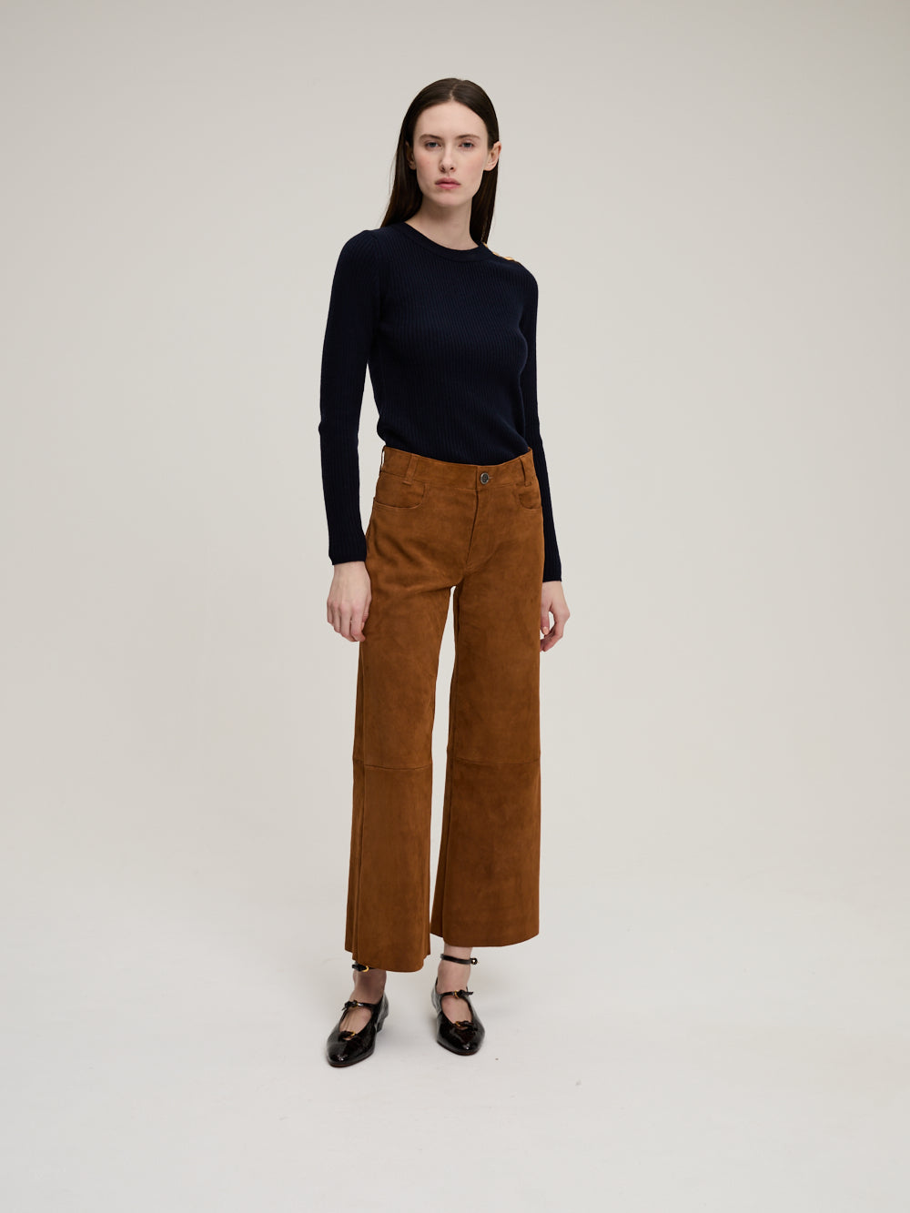 PANTALON LILOU VELOURS COYOTTE