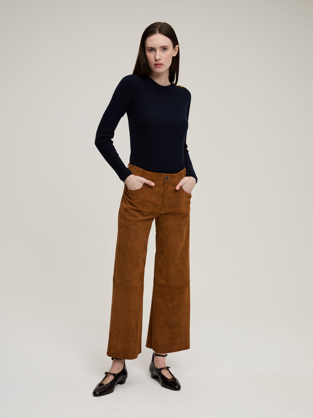 LILOU COYOTTE VELVET TROUSERS