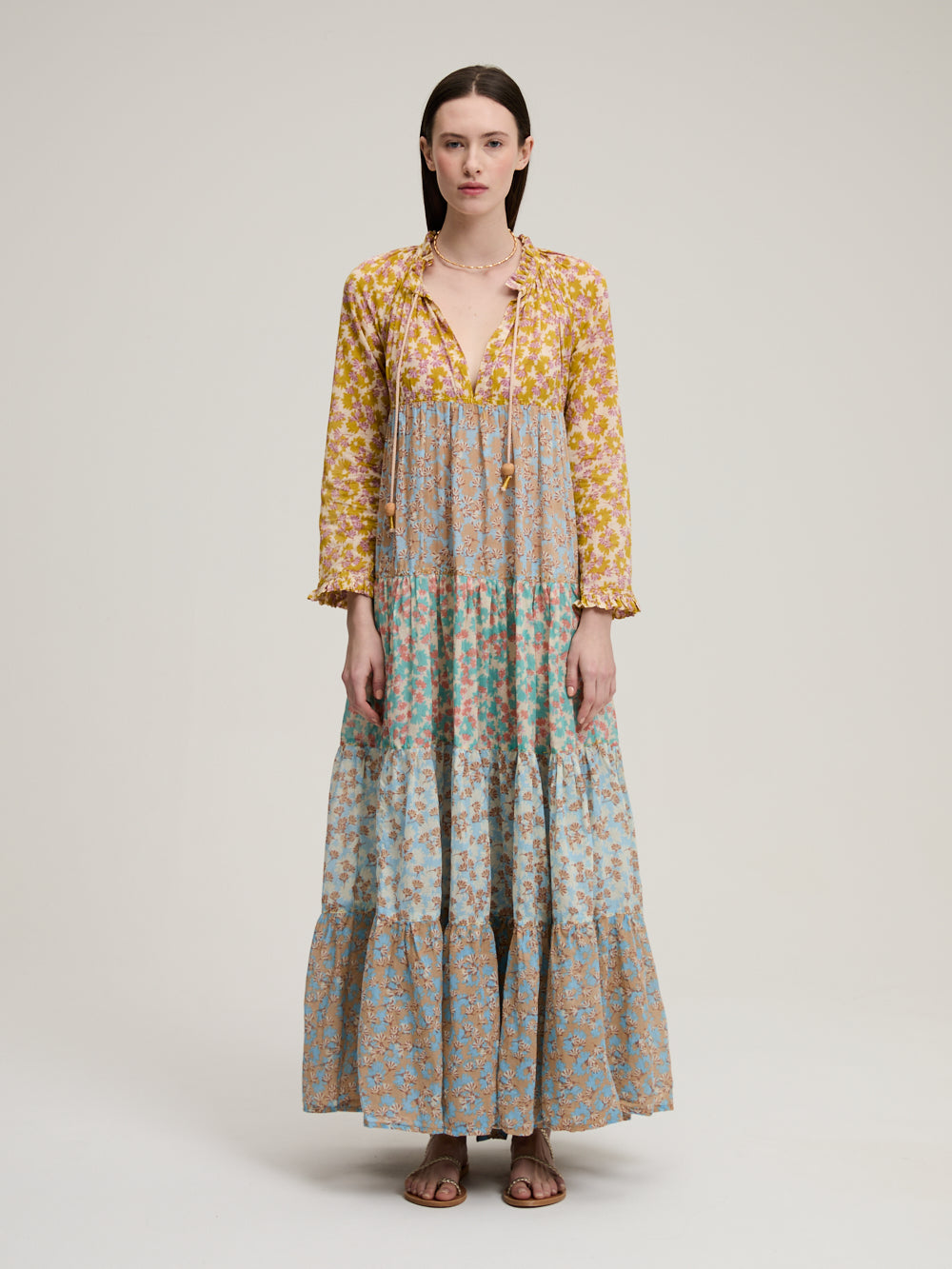 HIPPY LONG SLEEVE MAXI DRESS