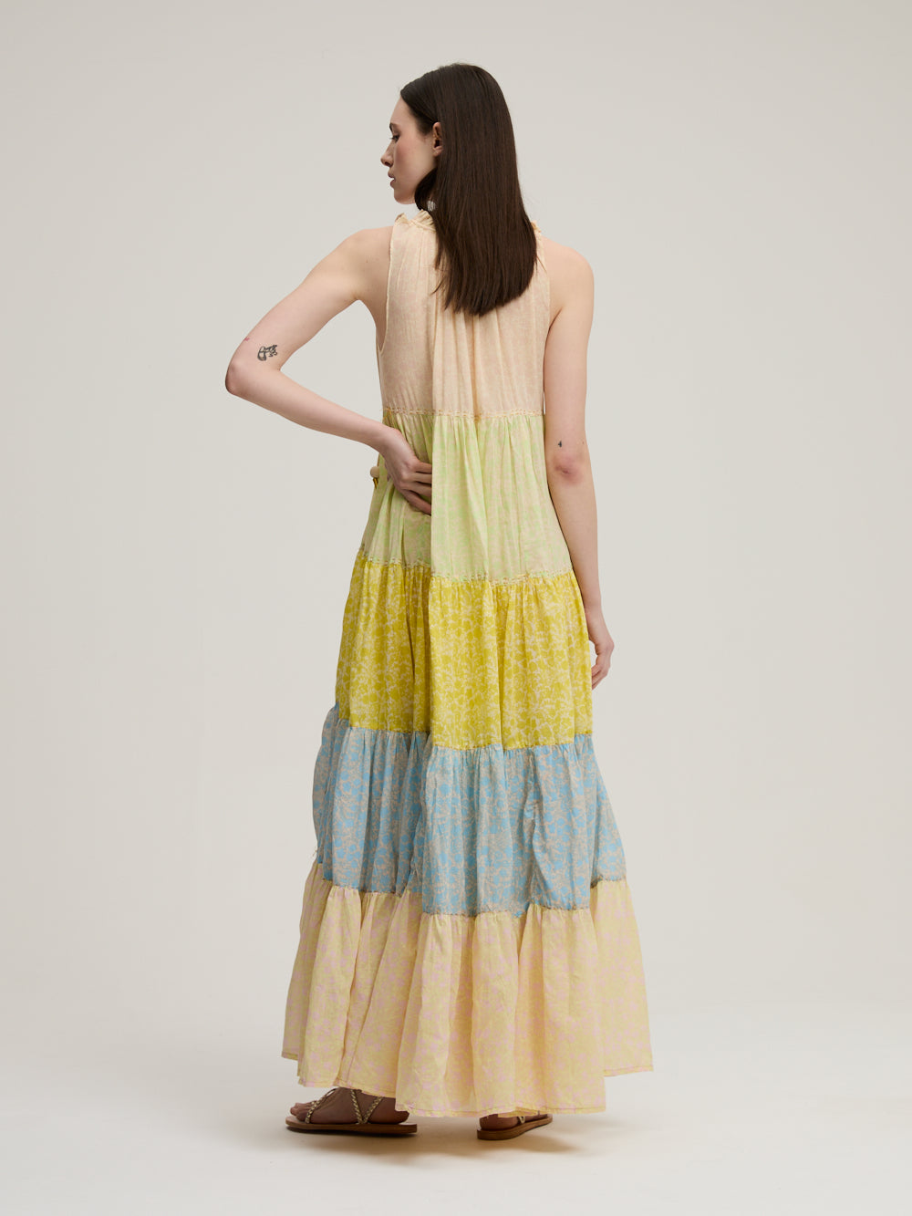 ROBE MAXY HIPPY FLOWER CREAM