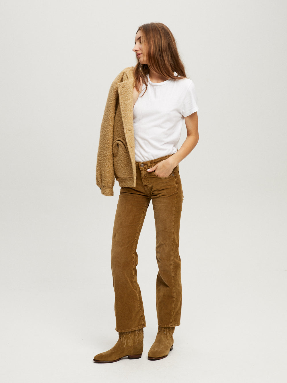 JEAN JOAN KICK FLARE GOLDEN