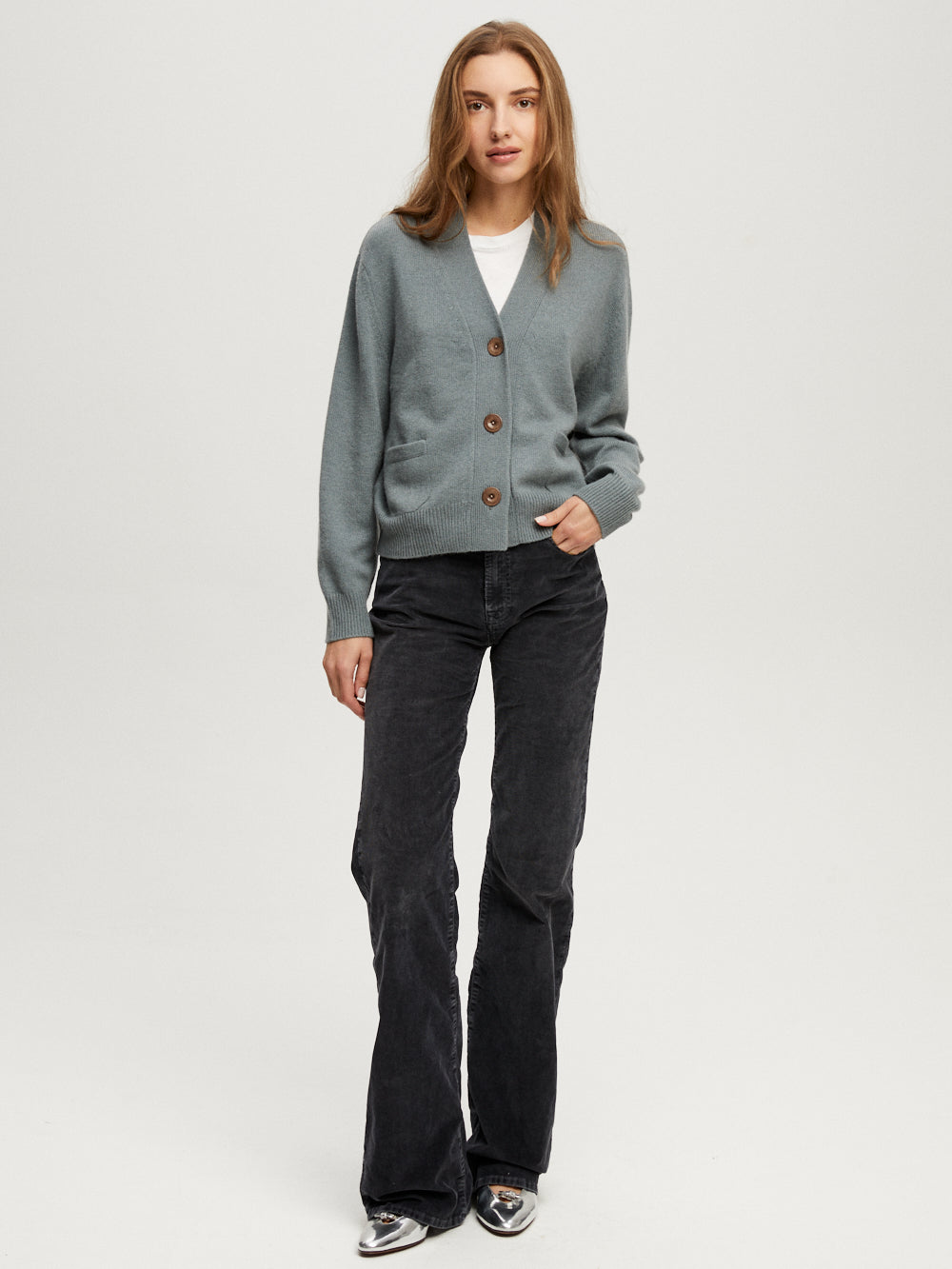 CARDIGAN LOU BLEU MINERAL