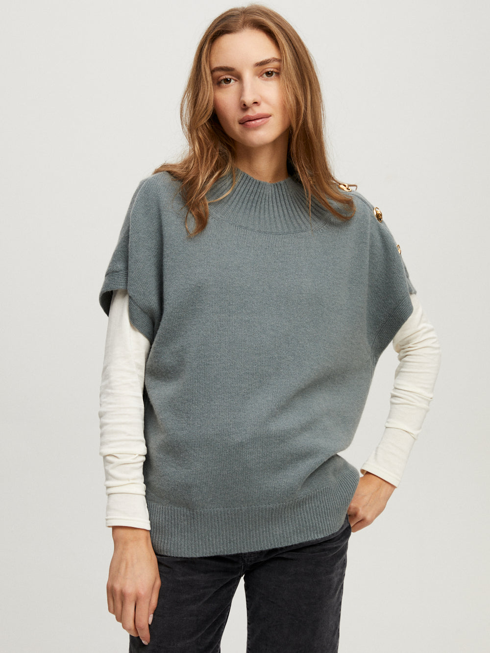 PULL GREGOR BLEU MINERAL