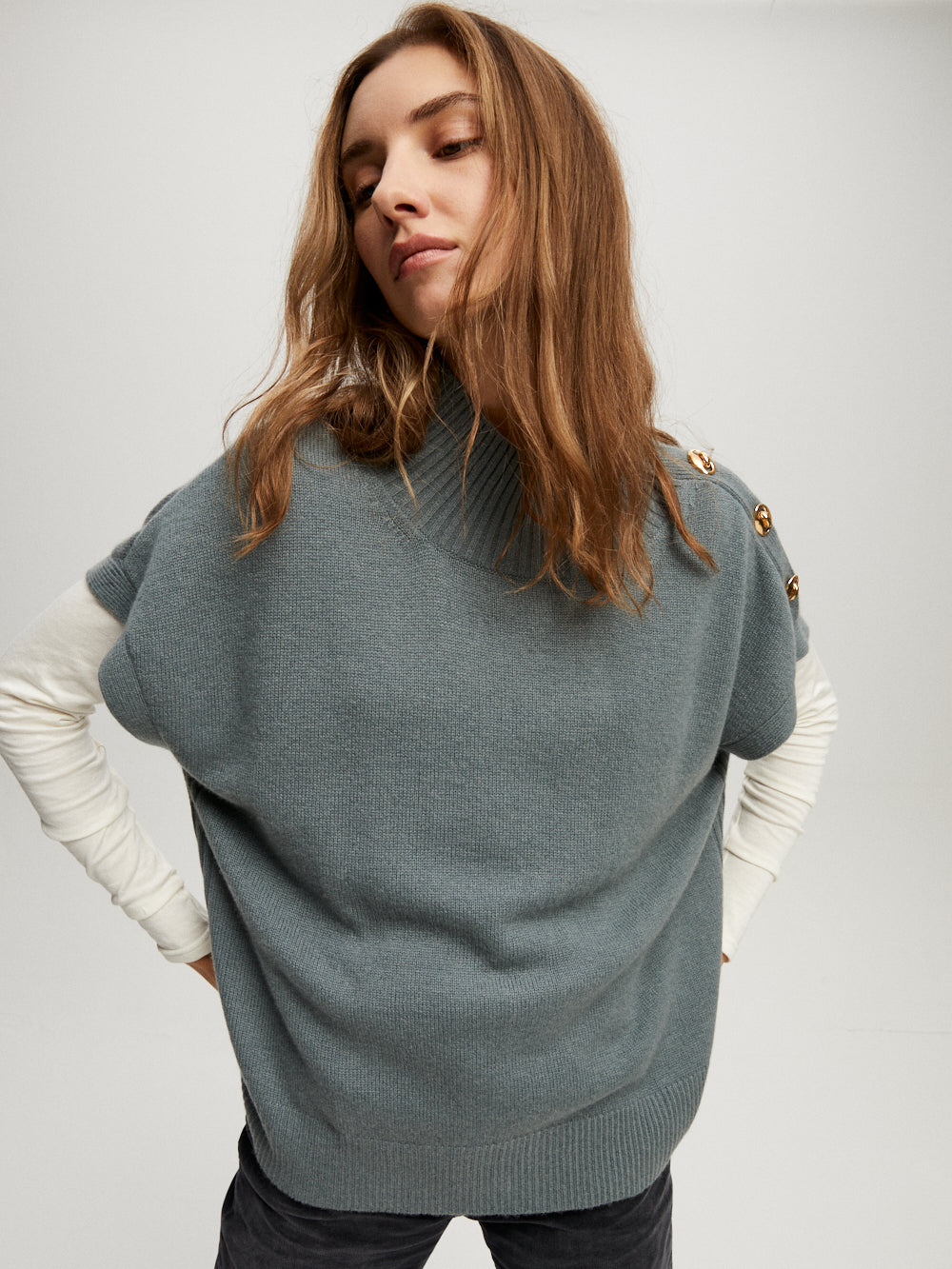 PULL GREGOR BLEU MINERAL