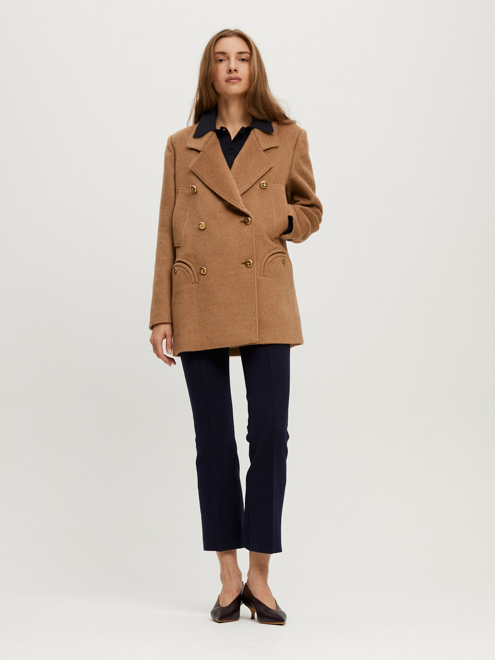 SEALADY MYLIUS CAMEL COAT