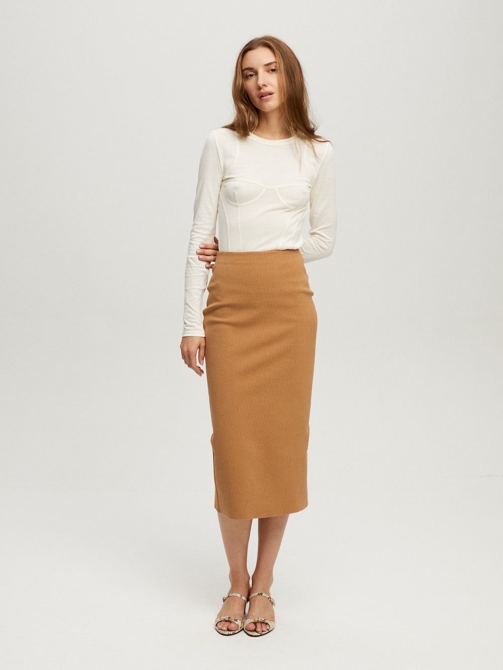 JUPE GEO PETRA BUTTERSCOTCH