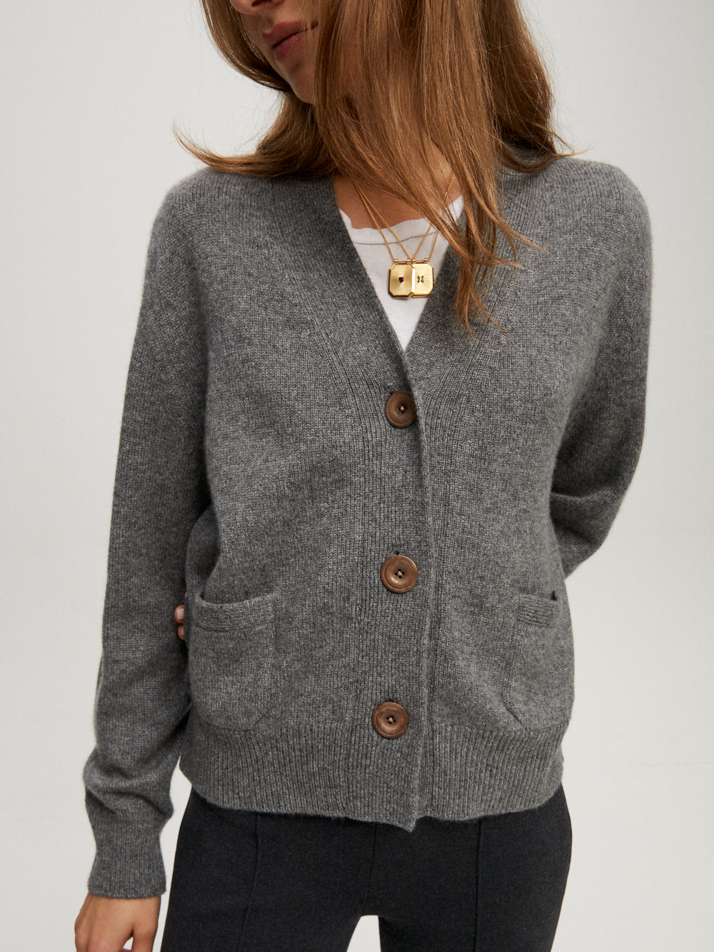 CARDIGAN LOU THUNDER GREY