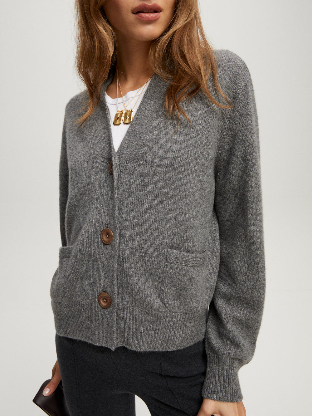 CARDIGAN LOU THUNDER GREY