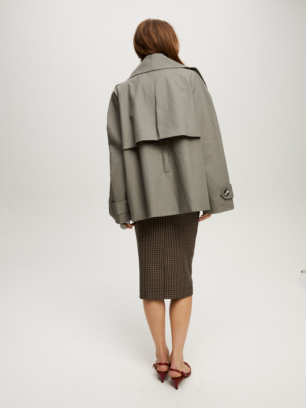 GABI GREY TRENCH