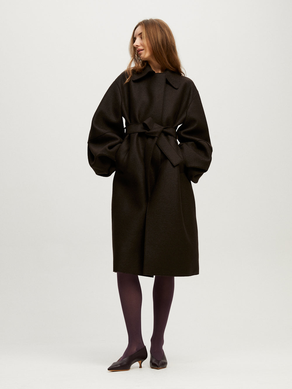 MANTEAU PUFF SLEEVES PRESSED