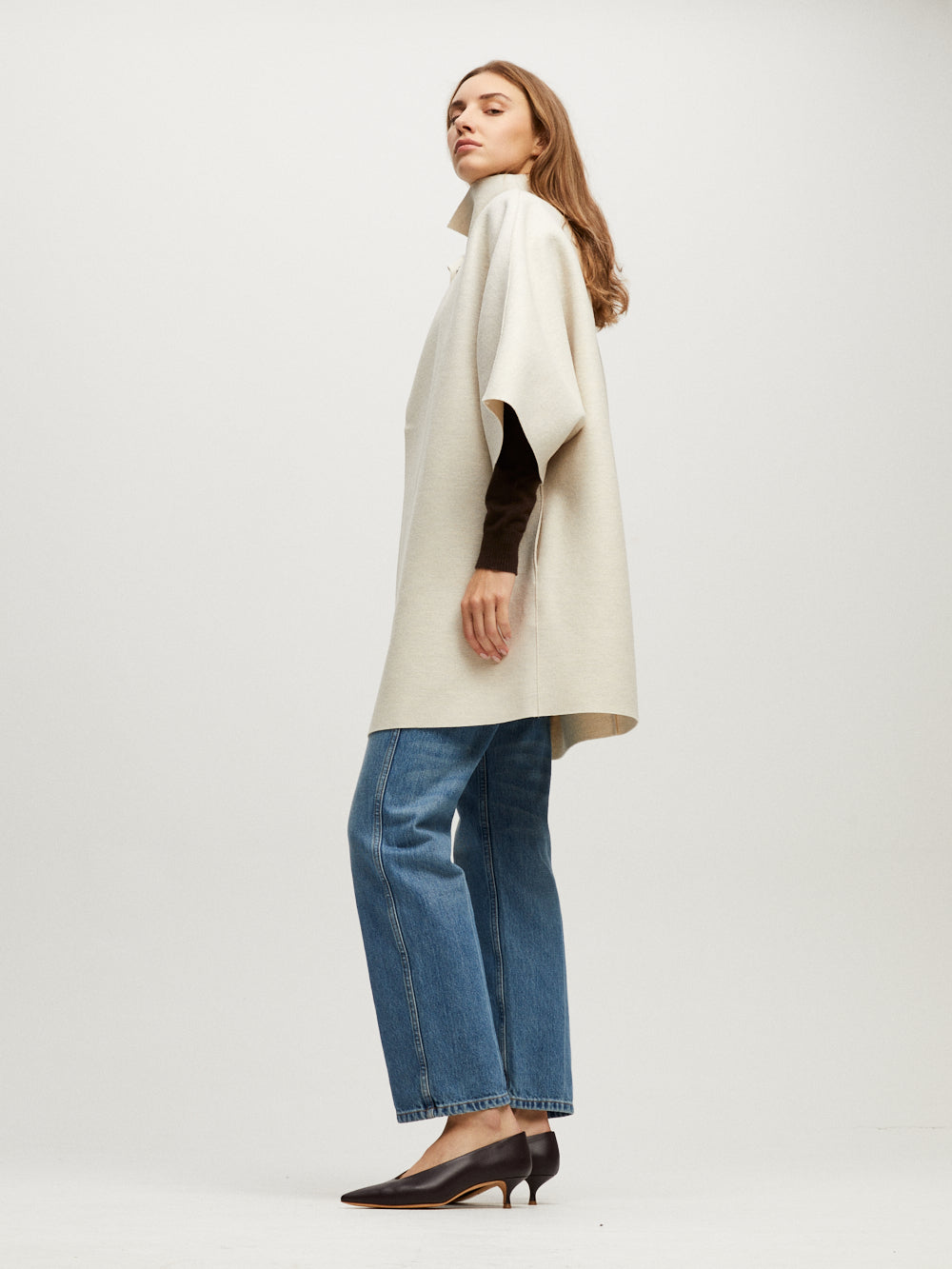 OAT MELANGE KIMONO COAT