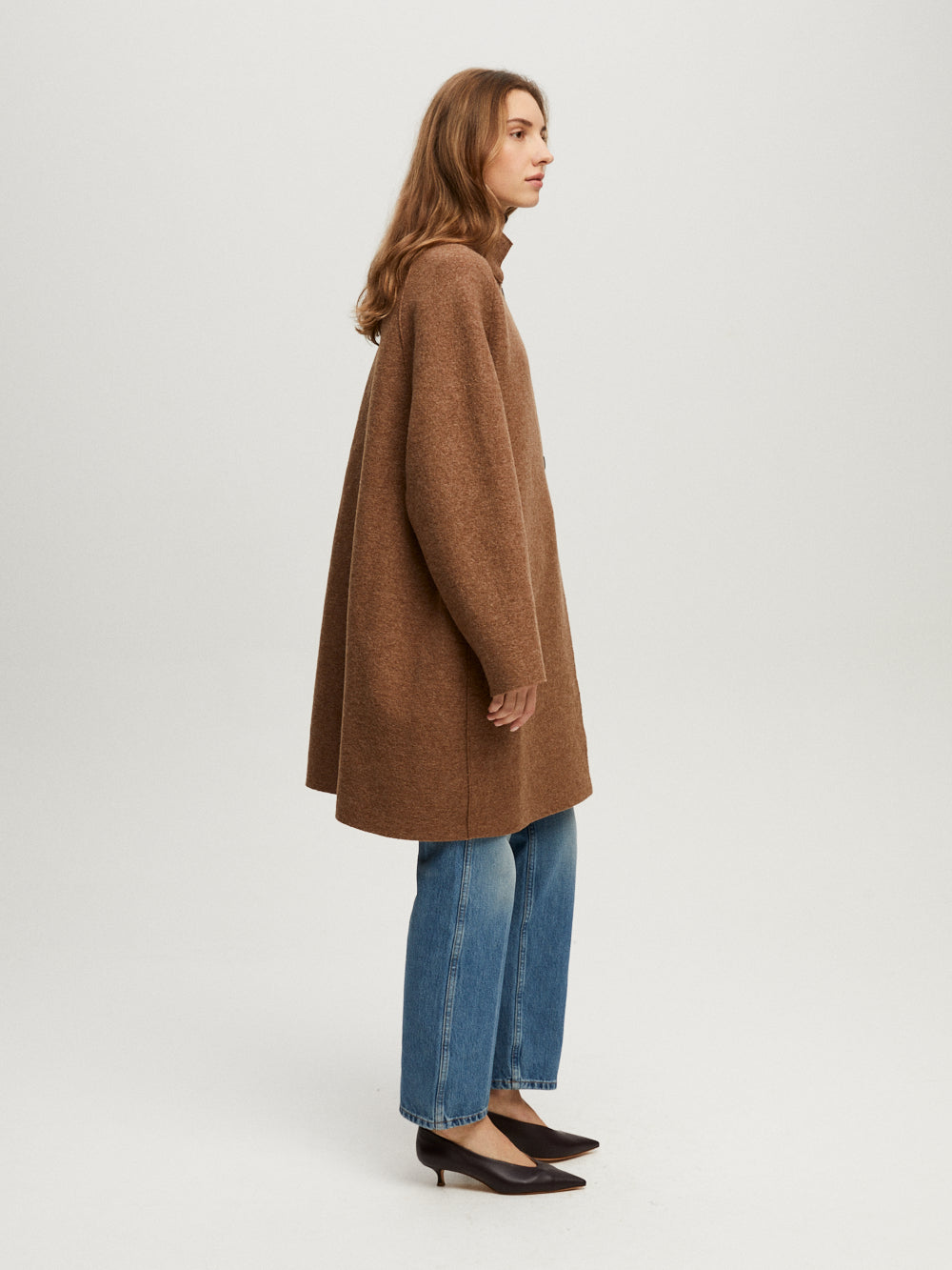 MANTEAU CAPE RAGLAN CARAMEL