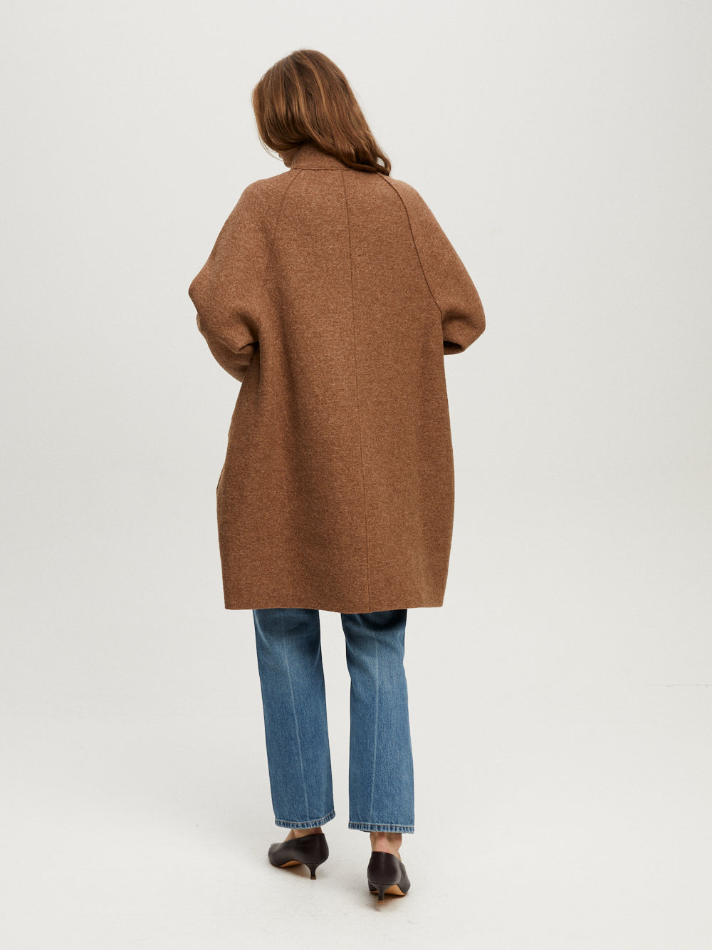 MANTEAU CAPE RAGLAN CARAMEL
