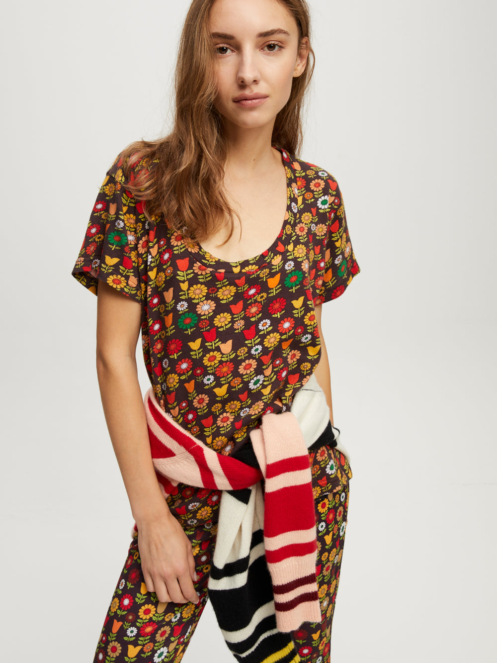 T-SHIRT MANEGE MARRON