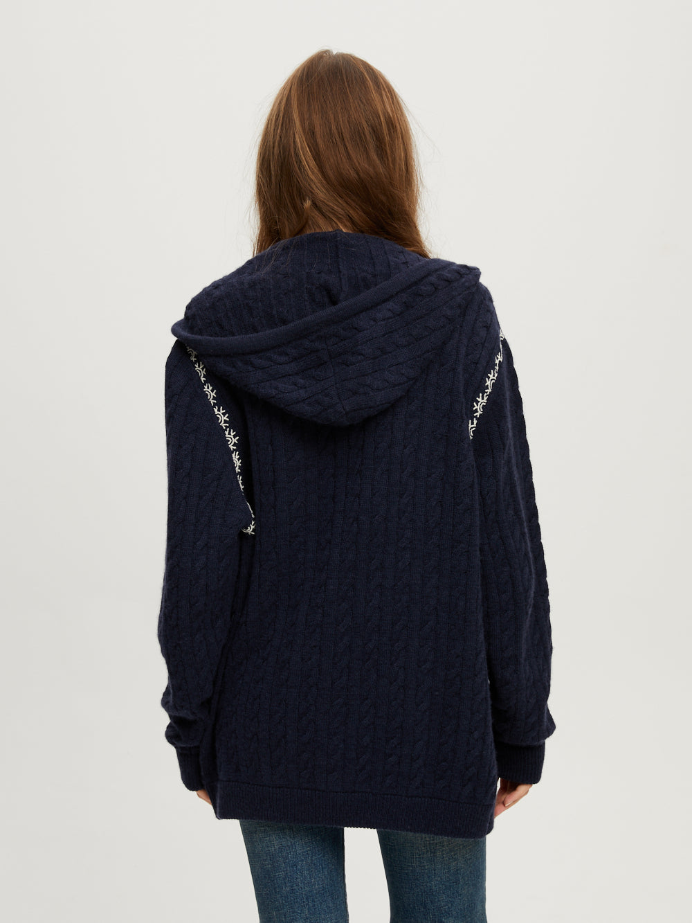 AMA NAVY HOODED VEST