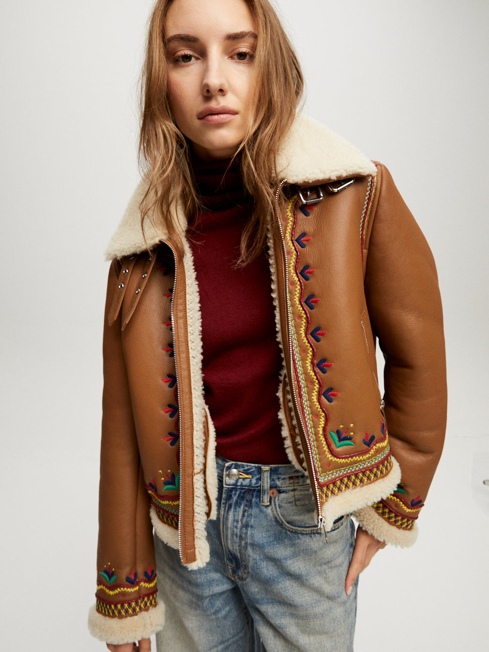 VESTE MAVERICK COGNAC