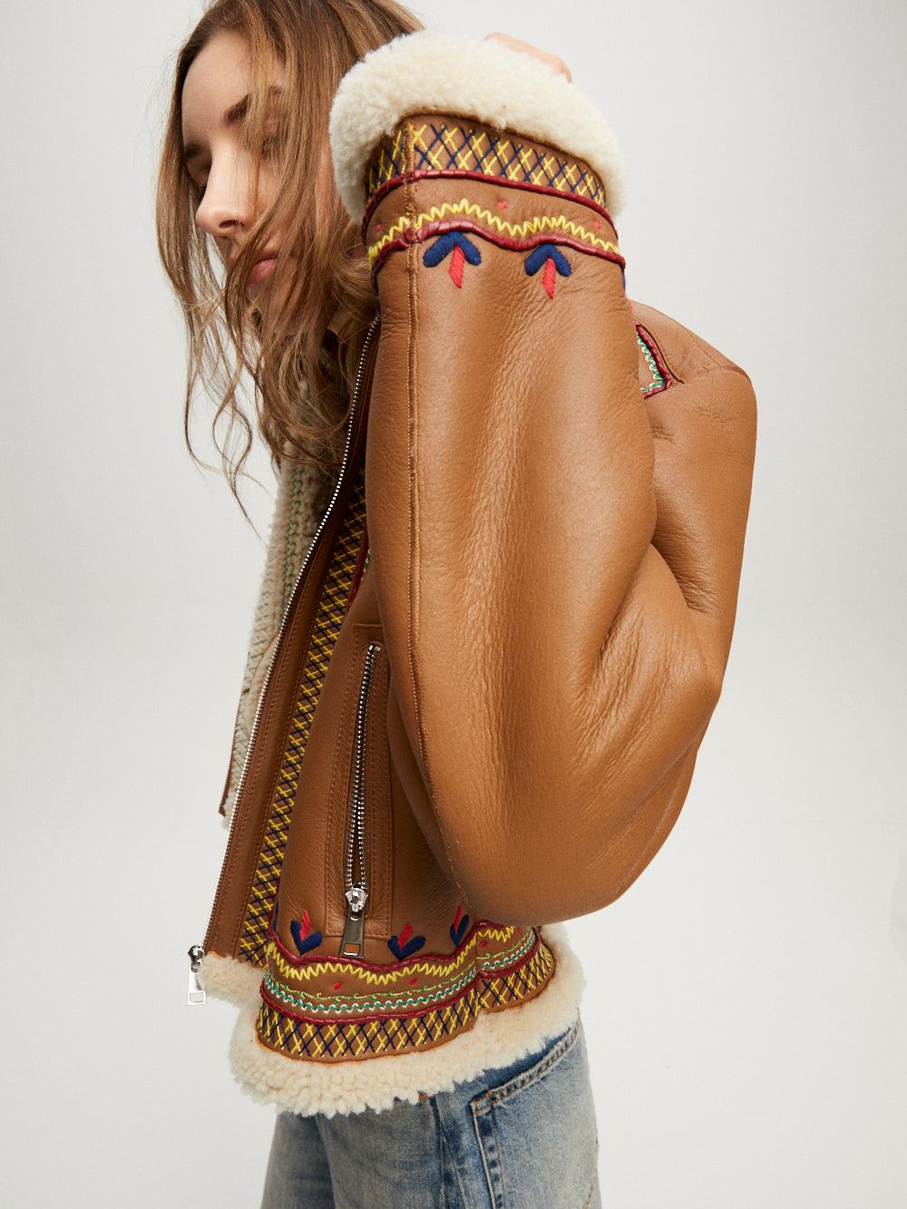 VESTE MAVERICK COGNAC