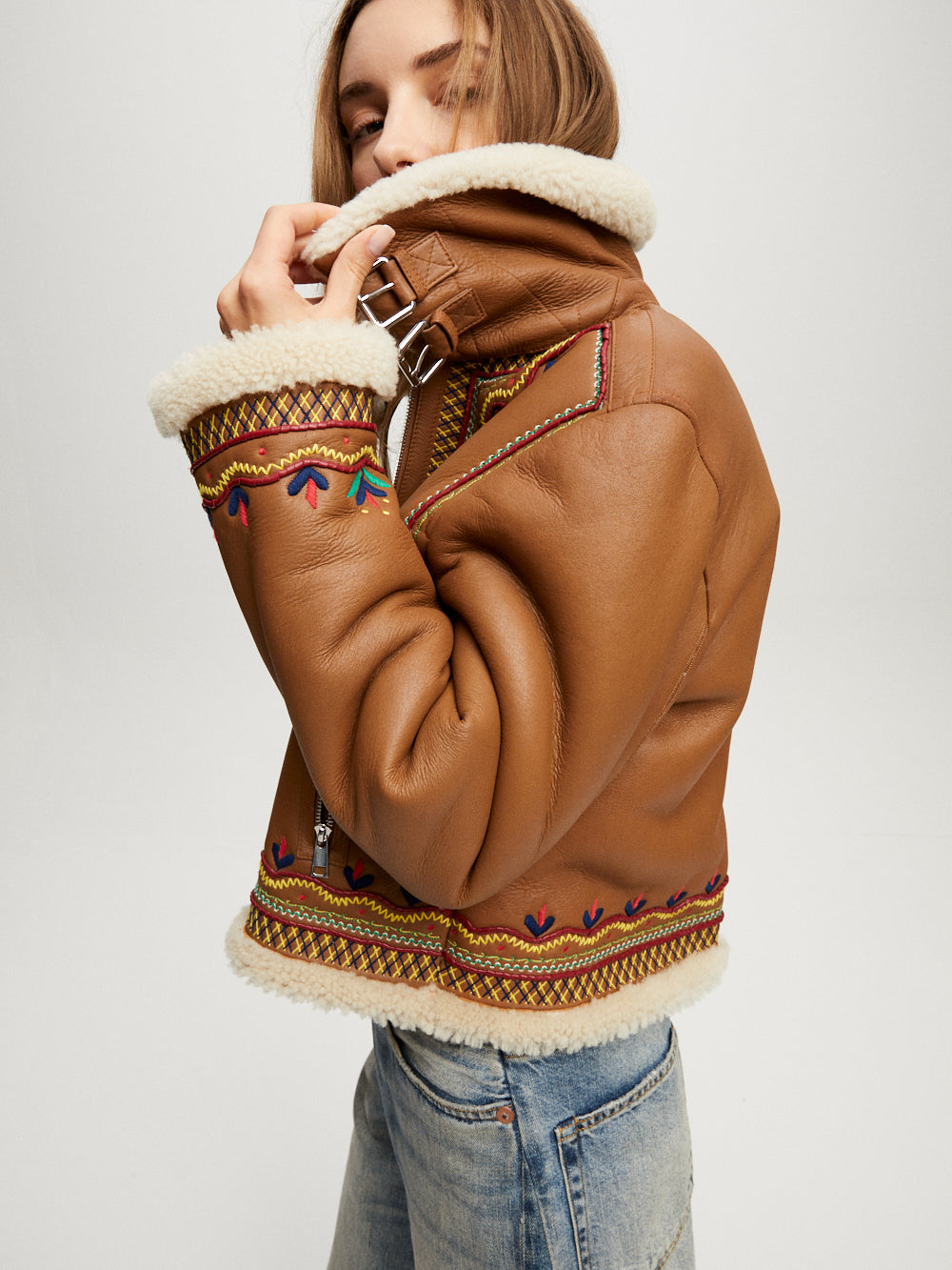 VESTE MAVERICK COGNAC